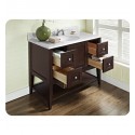 Fairmont Designs 1513-VH42 Shaker Americana 42 inch Open Shelf Vanity in Habana Cherry