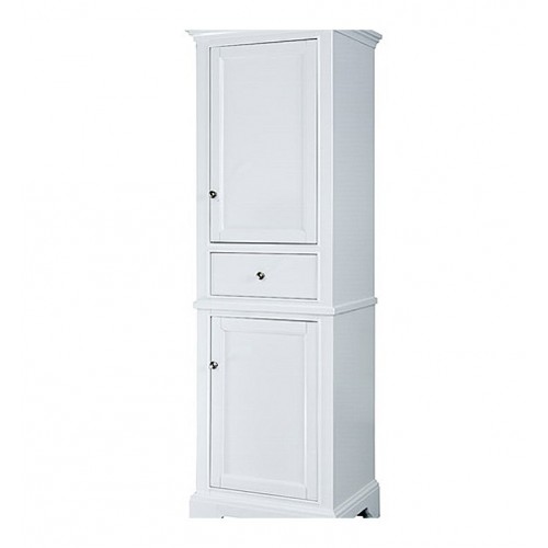 Fairmont Designs 1502-HT2118_V2118 Framingham 21" Linen Tower in Polar White