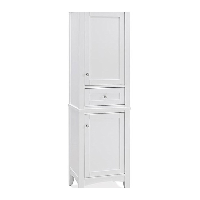 Fairmont Designs 1512-HT2118_V2118 Shaker Americana 21" Linen Tower in Polar White