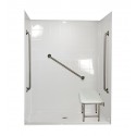 Ella 6036BF5P-SP36 Standard Plus 36 Barrier Free Roll In Shower Kit - 60" x 36"