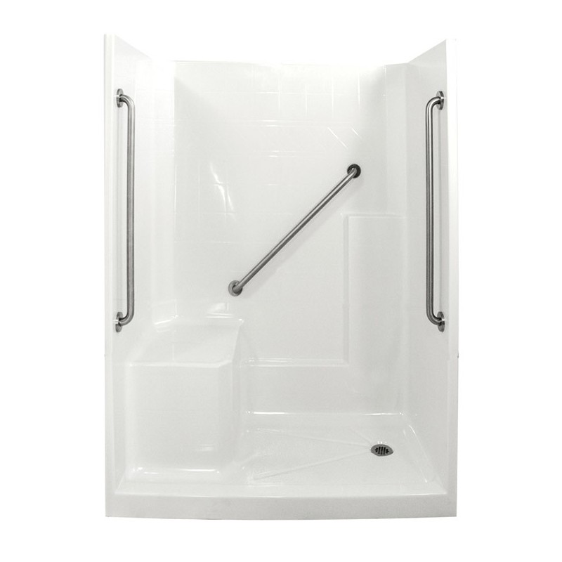 Ella 6032SHIS3P-SP36 Standard Plus 36 Low Threshold Shower Kit - 60" x 33"