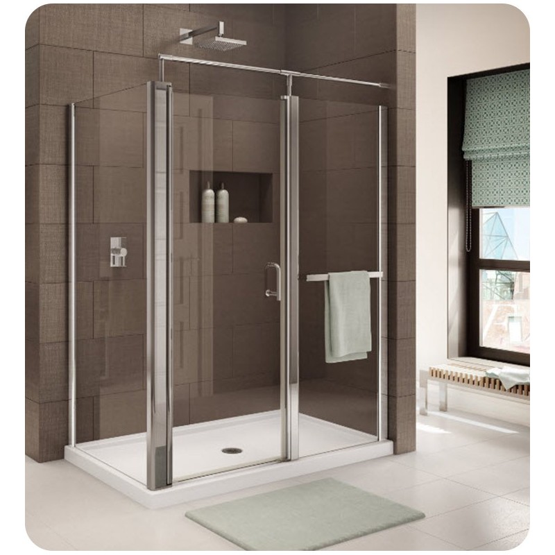 Fleurco E4836 Banyo Sevilla In Line 4836 Semi Frameless In Line Pivot Door with Return Panel