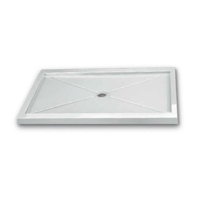 Fleurco ABF3636 Quad Square Acrylic Shower Base - Center Drain Model