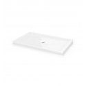 Fleurco 2-ABF 2 Sided Rectangular Acrylic Shower Base with Center Drain and 2 Integrated Tile Flanges