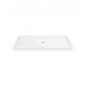 Fleurco 3-ABF In Line Rectangular Acrylic Shower Base with Center Drain and 3 Integrated Tiling Flanges