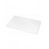 Fleurco ASPE Petra Rectangular Solid Surface Shower Base - Concealed Center Drain Model