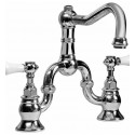 Graff G-4870-LC1 Canterbury Bridge Kitchen Faucet with Porcelain Lever Handles