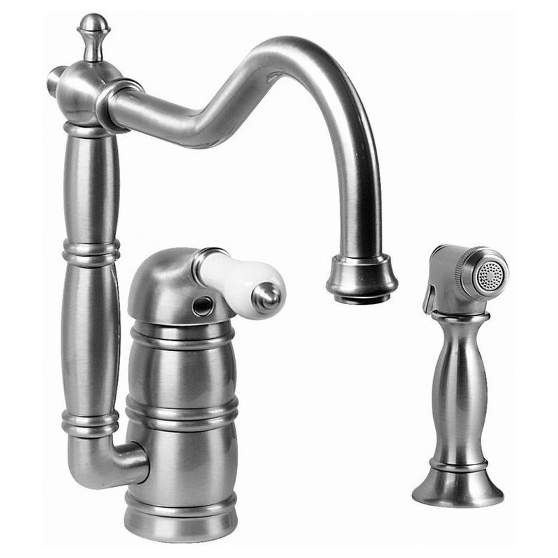 Graff G-4855-LM7 Canterbury Bridge Kitchen Faucet with Metal Lever Handle