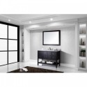 Winterfell 48" Single Bathroom Vanity in Espresso with Marble Top and Square Sink with Mirror