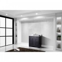 Elise 36" Single Bathroom Vanity in Espresso with Marble Top and Square Sink