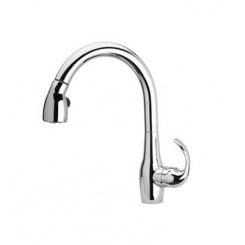 LaToscana TCCACR591 Petrarca Kitchen Faucet with High Arc Pull Down Swivel Spout and Metal Lever Handle