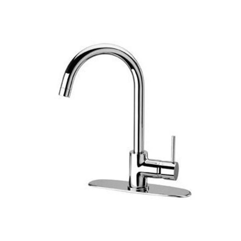 LaToscana 78591LFT Elba Kitchen Faucet with 13" High Arc Spout and Deck Escutcheon
