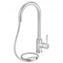 ALFI Brand AB2028-BSS Pull Down Single Hole Kitchen Faucet in Brushed Stainless Steel