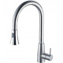ALFI Brand AB2034-PSS Pull Down Single Hole Kitchen Faucet in Polished Stainless Steel