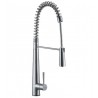 ALFI Brand AB2039 Commercial Spring Kitchen Faucet with Pull Down Spray in Brushed Stainless Steel