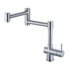 ALFI Brand AB2038-BSS Retractable Single Hole Kitchen Faucet in Brushed Stainless Steel