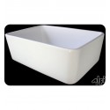 ALFI Brand AB503-B 24 Inch Smooth Small Fireclay Farmhouse Kitchen Sink in Biscuit