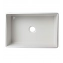 ALFI Brand AB509-W Single Basin Farmhouse Fireclay Kitchen Sink in White