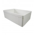 ALFI Brand AB509-B Single Basin Farmhouse Fireclay Kitchen Sink in Biscuit