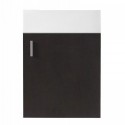 Carino 16" Single Bathroom Vanity in Wenge with White Polymarble Top and Square Sink
