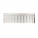 ALFI Brand AB537-B Double Basin Farmhouse Fireclay Kitchen Sink in Biscuit
