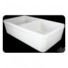 ALFI Brand AB512-B 32 Inch Double Bowl Fireclay Farmhouse Kitchen Sink in Biscuit