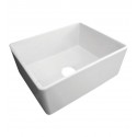 ALFI Brand AB505-W Single Basin Farmhouse Fireclay Kitchen Sink in White