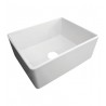 ALFI Brand AB505-W Single Basin Farmhouse Fireclay Kitchen Sink in White