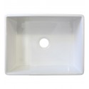 ALFI Brand AB505-B Single Basin Farmhouse Fireclay Kitchen Sink in Biscuit