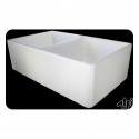 ALFI Brand AB538-B Double Bowl Fireclay Farmhouse Kitchen Sink in Biscuit