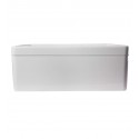 ALFI Brand AB506-W Decorative Lip Single Bowl Fireclay Farmhouse Kitchen Sink in White