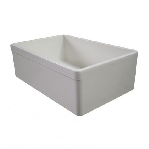 ALFI brand AB511-B Biscuit 30" Decorative Lip Apron Single Bowl Fireclay Farmhouse Kitchen Sink