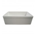 ALFI Brand AB511-B Decorative Lip Single Bowl Fireclay Farmhouse Kitchen Sink in Biscuit