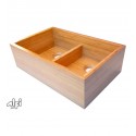 ALFI Brand AB3321 Double Bowl Bamboo Kitchen Farm Sink