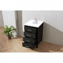 Caroline Premium 18" Side Cabinet in Zebra Grey