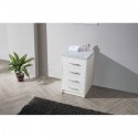 Tavian 18" Side Cabinet in Gloss White