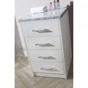 Tavian 18" Side Cabinet in Gloss White