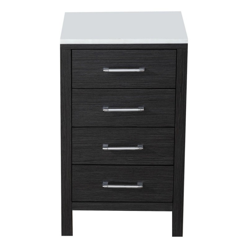 Dior 18" Side Cabinet in Zebra Grey