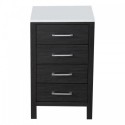 Dior 18" Side Cabinet in Zebra Grey
