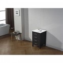 Dior 18" Side Cabinet in Zebra Grey