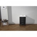 Dior 18" Side Cabinet in Zebra Grey