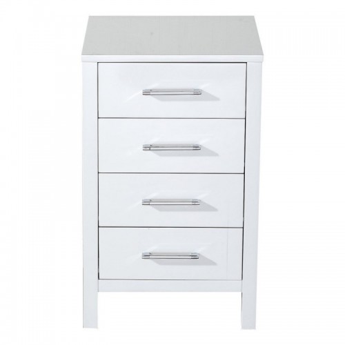 Dior 18" Side Cabinet in White