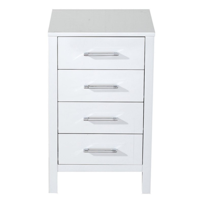 Dior 18" Side Cabinet in White