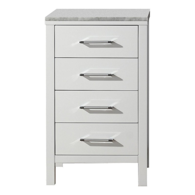 Dior 18" Side Cabinet in White
