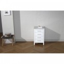 Dior 18" Side Cabinet in White