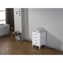 Dior 18" Side Cabinet in White