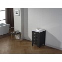 Dior 18" Side Cabinet in Zebra Grey