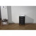 Dior 18" Side Cabinet in Zebra Grey