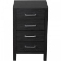 Dior 18" Side Cabinet in Zebra Grey