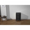 Dior 18" Side Cabinet in Zebra Grey
